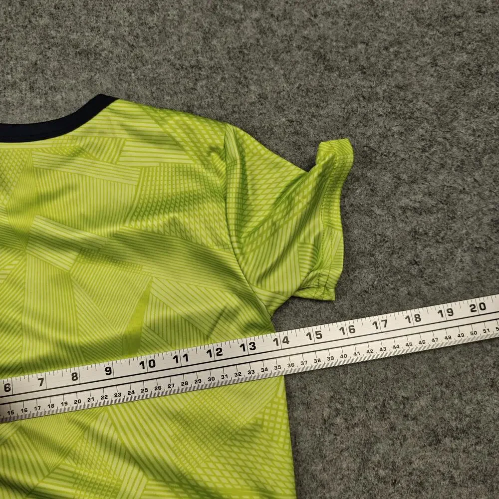 The Children's Place T-Shirt Boys 5-6 Years Green Soccer Jersey Wicking